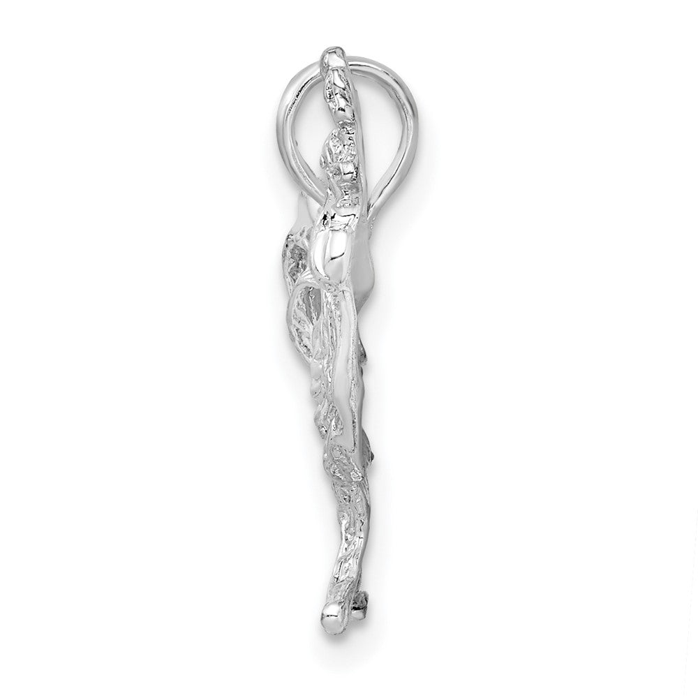 FJC Finejewelers 925 Sterling Silver Rhodium Plated Polished Rooster Charm 23 mm
