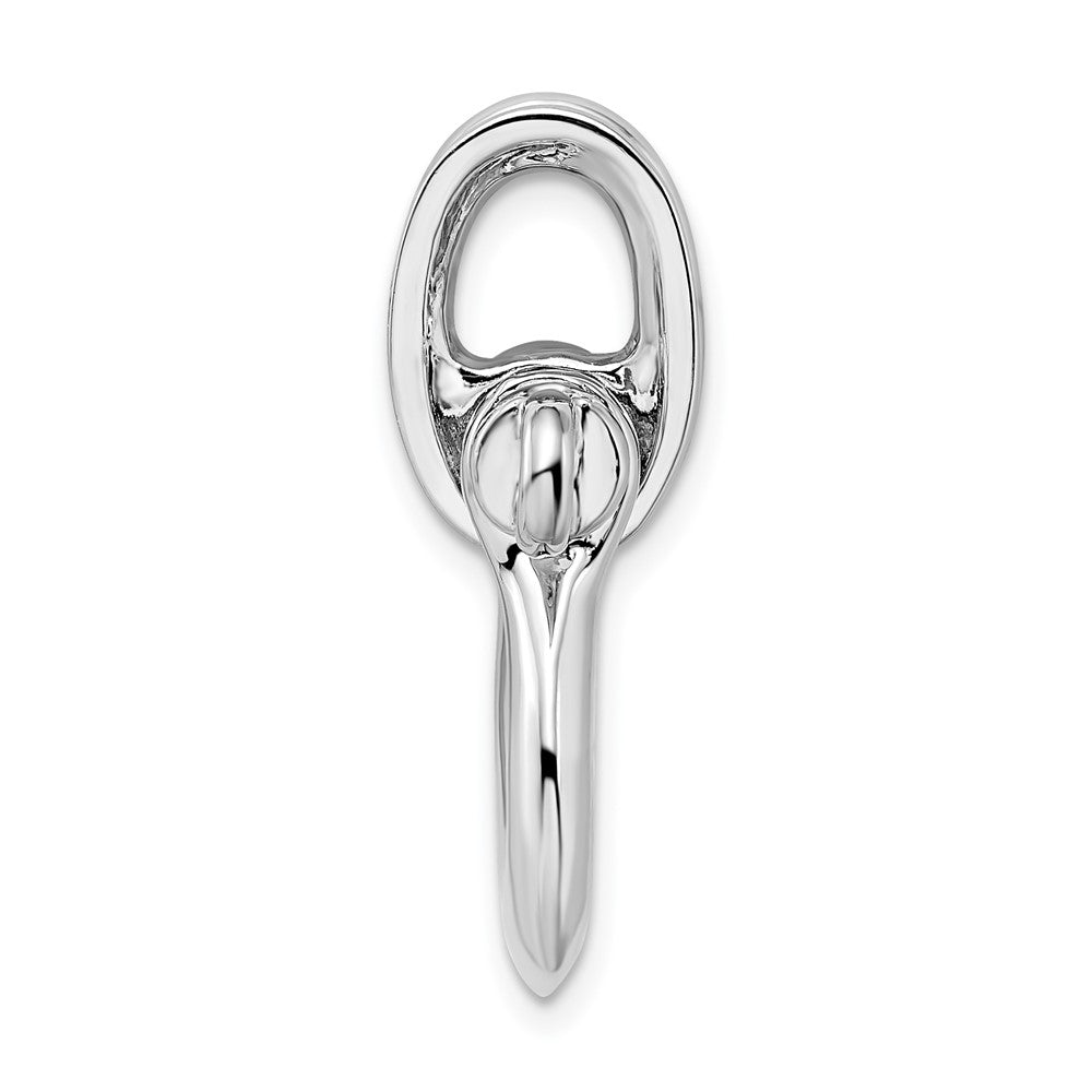 FJC Finejewelers 925 Sterling Silver Rhodium Plated 3D Large Shackle Link with Pulley Charm 26 x 15 mm