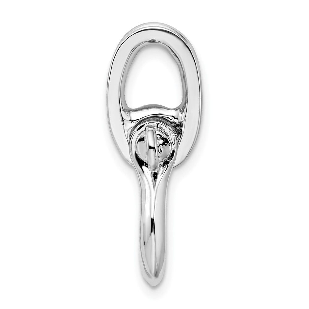 FJC Finejewelers 925 Sterling Silver Rhodium Plated 3D Medium Shackle Link with Pulley Charm 24 x 13 mm