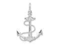 FJC Finejewelers 925 Sterling Silver d Polished/Textured 3D Anchor with Rope Charm 33 x 22 mm