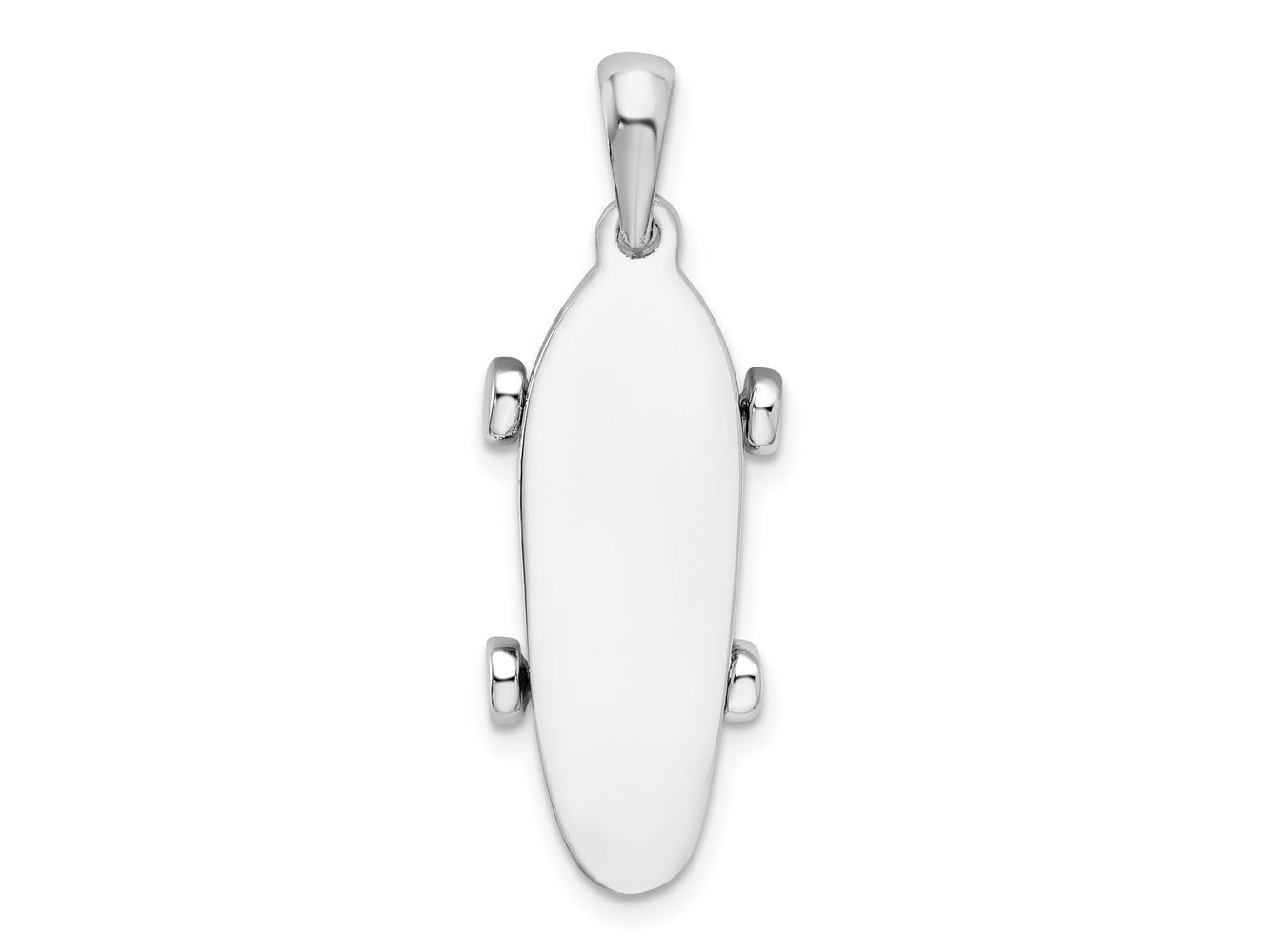FJC Finejewelers 925 Sterling Silver Polished Moveable 3D Skateboard Charm 11 mm