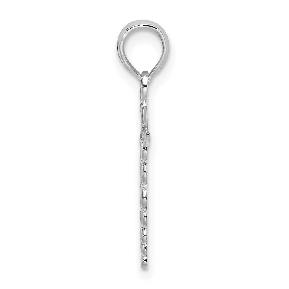 FJC Finejewelers 925 Sterling Silver Polished Cut-out Caduceus Charm 22 x 18 mm