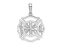 FJC Finejewelers 925 Sterling Silver Polished Cut-out Fireman Shield Charm 29 x 20 mm