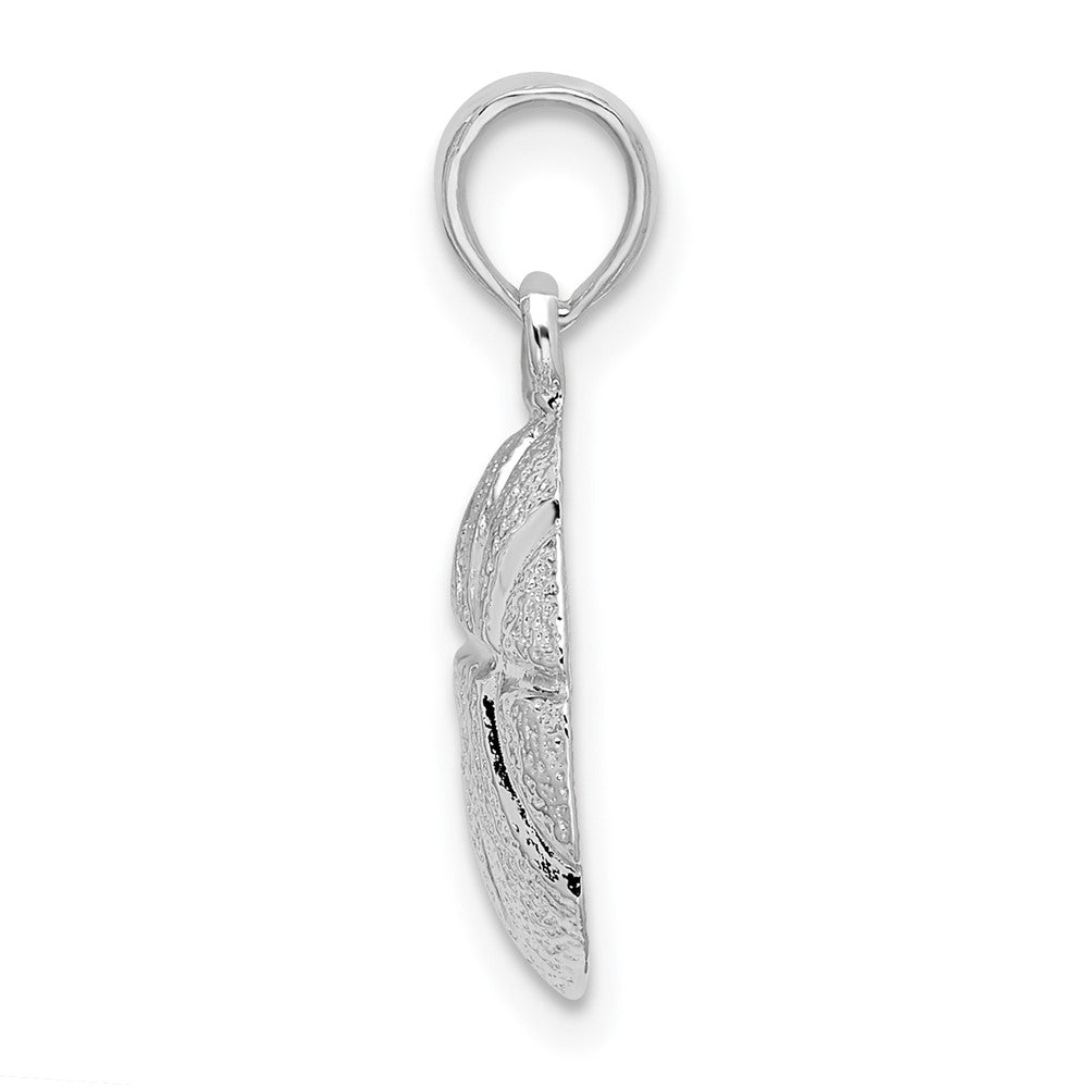 FJC Finejewelers 925 Sterling Silver Rhodium Plated Polished Basketball Charm 13 mm