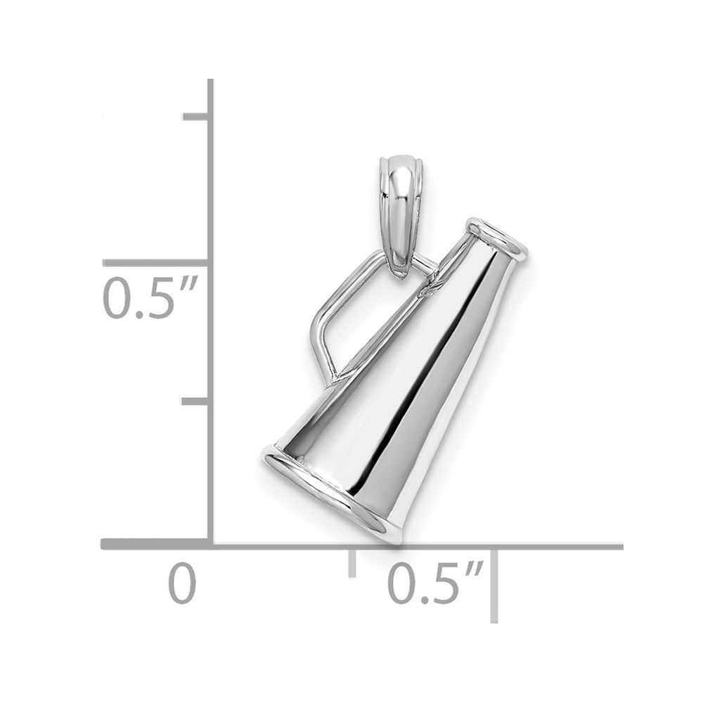 FJC Finejewelers 925 Sterling Silver Polished 3D Megaphone Charm 8 mm