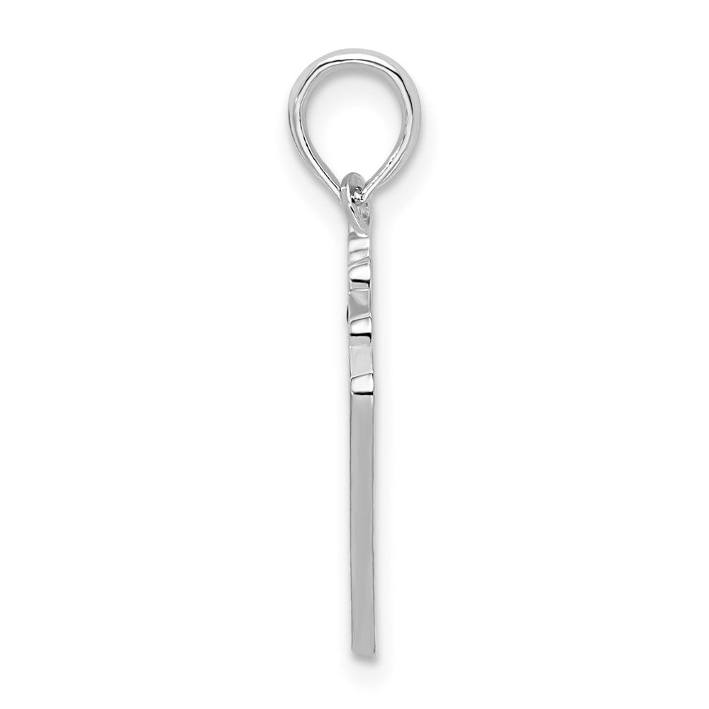 FJC Finejewelers 925 Sterling Silver Rhodium Plated Enameled Cards Royal Flush Charm 18 mm