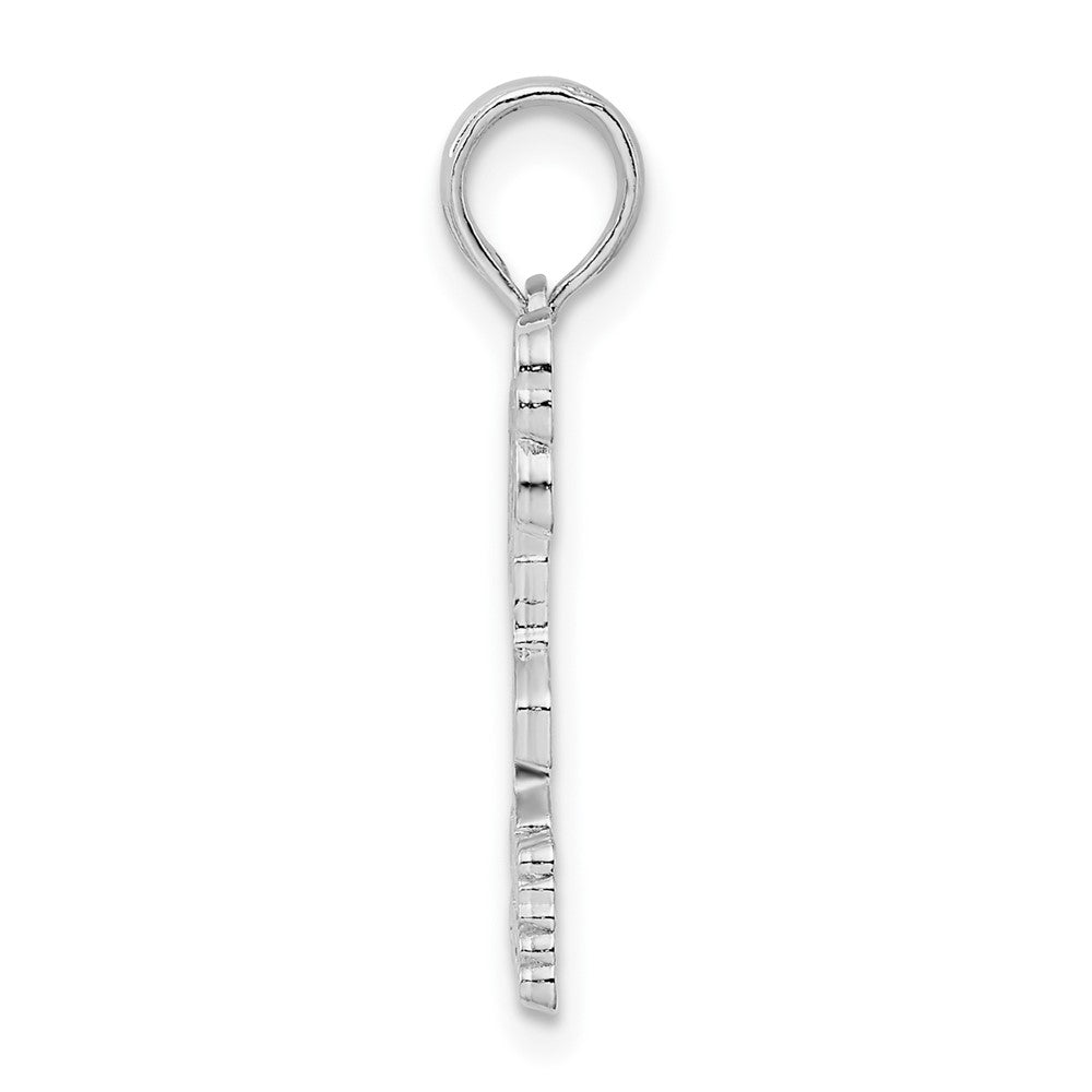 FJC Finejewelers 925 Sterling Silver Rhodium Plated Enamel Turks Caicos with Flamingo Charm 22 x 8 mm