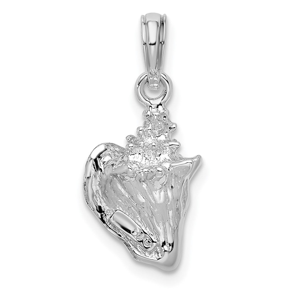 FJC Finejewelers 925 Sterling Silver Rhodium Plated Enameled Small Conch Shell Charm 21 x 9 mm