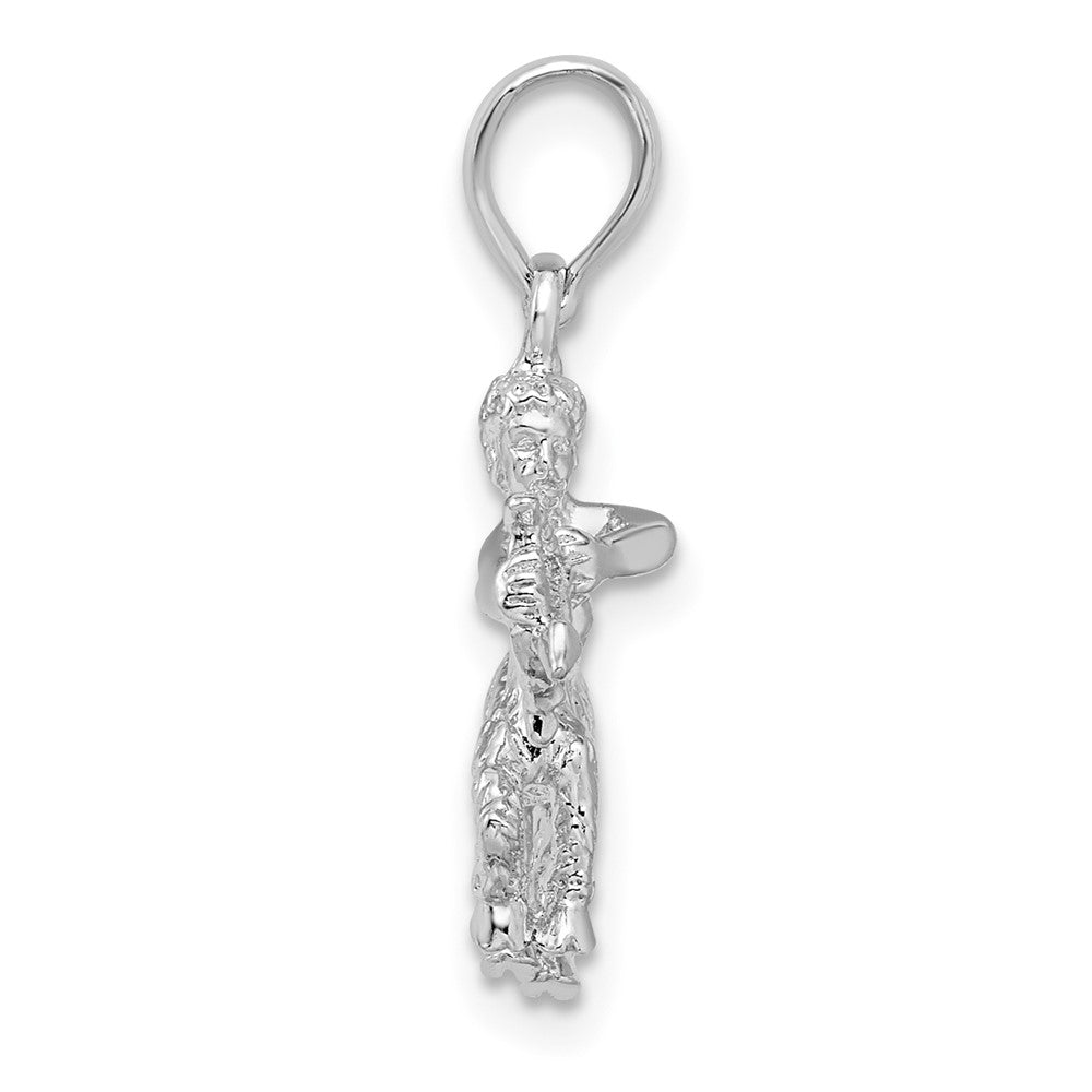 FJC Finejewelers 925 Sterling Silver Rhodium Plated Polished 3D Sagittarius Zodiac Charm