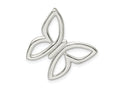 FJC Finejewelers 925 Sterling Silver Polished Butterfly Chain Slide 23 x 19 mm