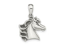 FJC Finejewelers 925 Sterling Silver Antiqued Polished Horse Charm 21 x 15 mm