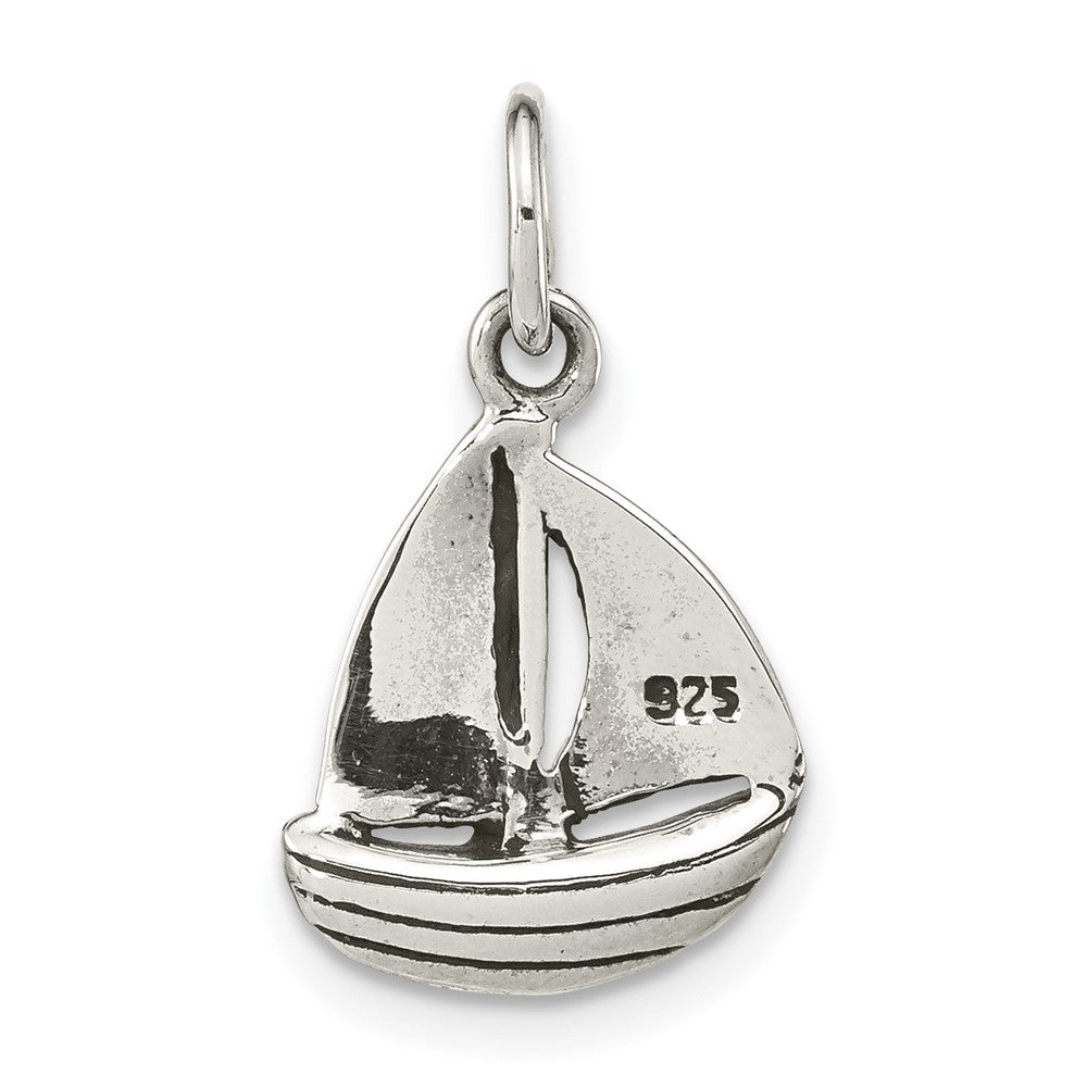 FJC Finejewelers 925 Sterling Silver Polished Sailboat Charm 21 x 11 mm