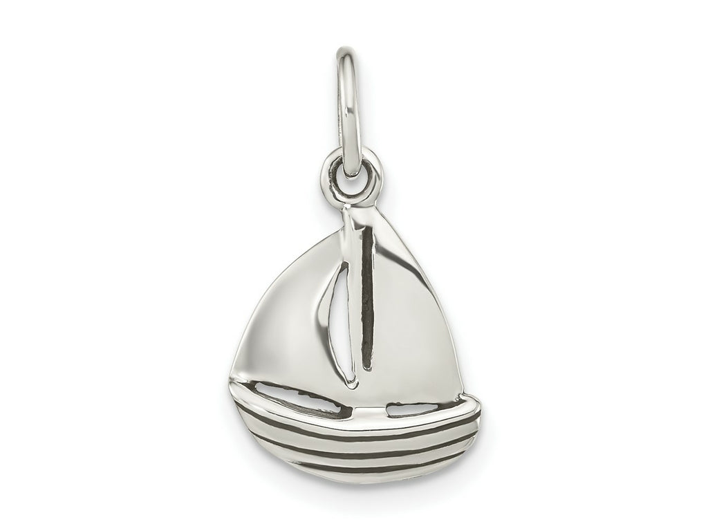 FJC Finejewelers 925 Sterling Silver Polished Sailboat Charm 21 x 11 mm