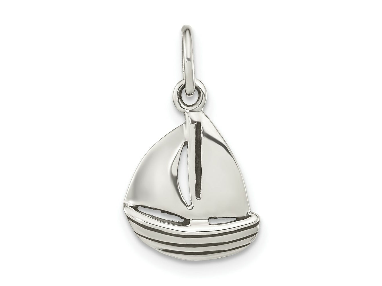 FJC Finejewelers 925 Sterling Silver Polished Sailboat Charm 21 x 11 mm
