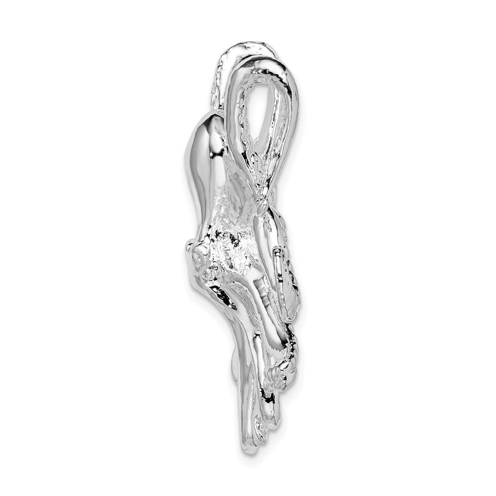 FJC Finejewelers 925 Sterling Silver Rhodium Plated Polished Octopus Slide 37 x 38 mm