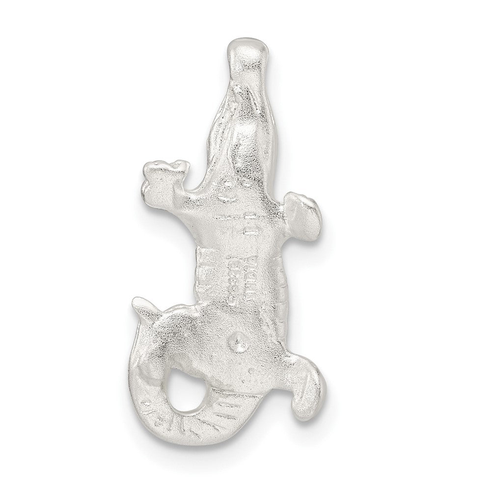 FJC Finejewelers 925 Sterling Silver Satin and Polished Bright Cut Alligator Chain Slide 21 x 10 mm
