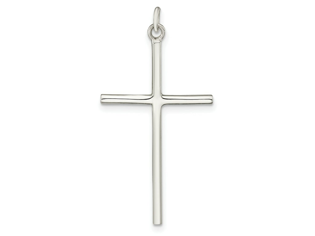 FJC Finejewelers 925 Sterling Silver Polished Cross Charm 33 x 18 mm