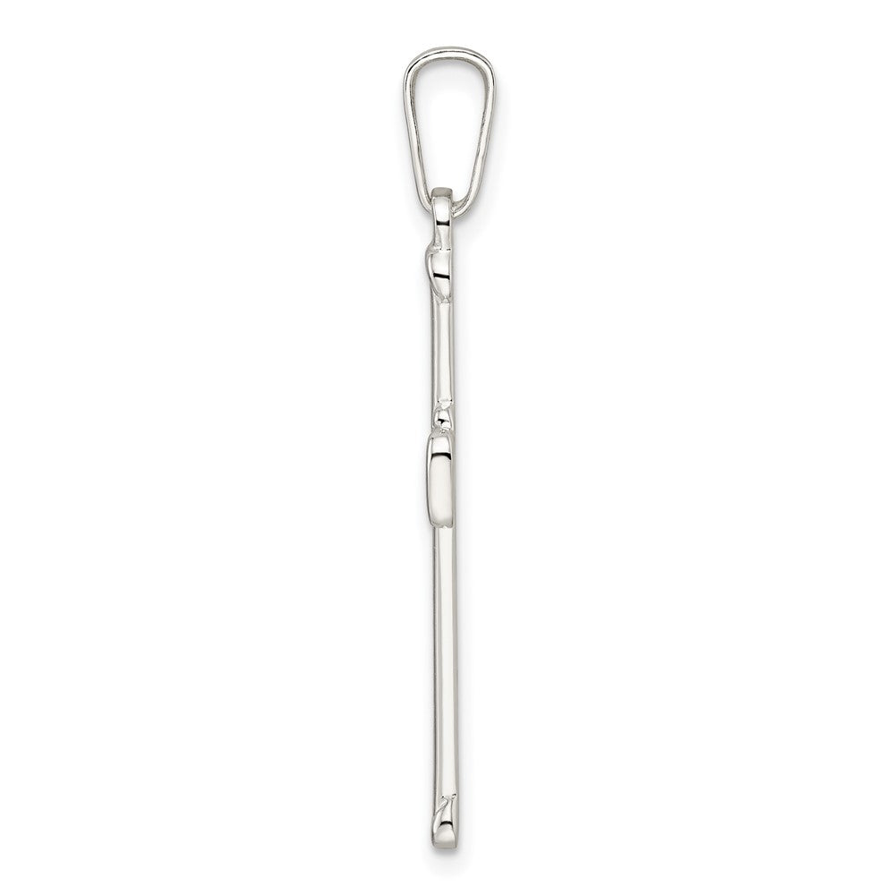 FJC Finejewelers 925 Sterling Silver Polished Cross Charm 39 x 20 mm