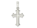 FJC Finejewelers 925 Sterling Silver Polished Fleur de Lis Cross Charm 33 x 16 mm