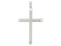 FJC Finejewelers 925 Sterling Silver Polished and Texture Tube Cross Charm 63 x 37 mm