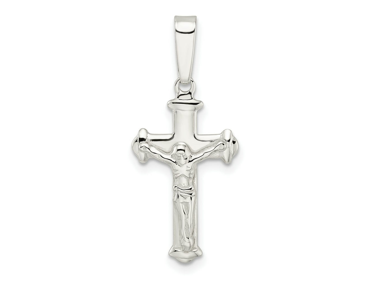 FJC Finejewelers 925 Sterling Silver Polished Crucifix Charm 30 x 13 mm