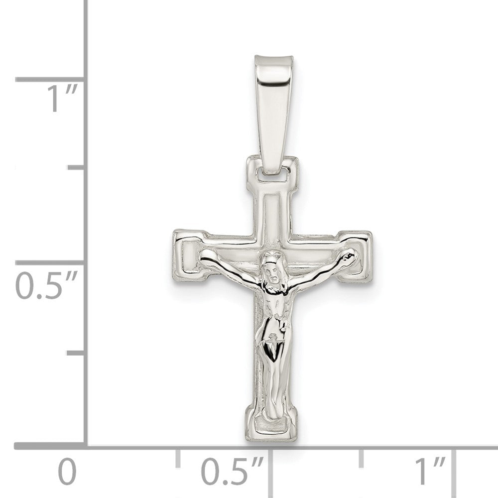 FJC Finejewelers 925 Sterling Silver Polished Crucifix Charm 27 x 14 mm