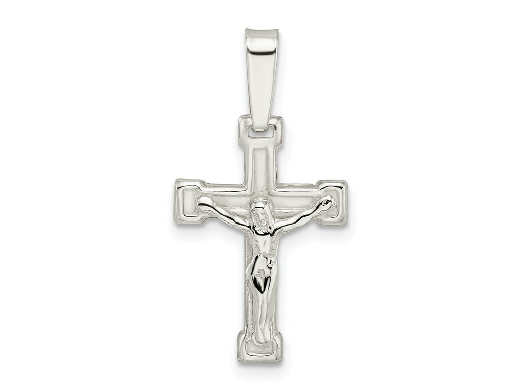 FJC Finejewelers 925 Sterling Silver Polished Crucifix Charm 27 x 14 mm