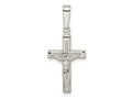 FJC Finejewelers 925 Sterling Silver Polished Crucifix Charm 30 x 13 mm