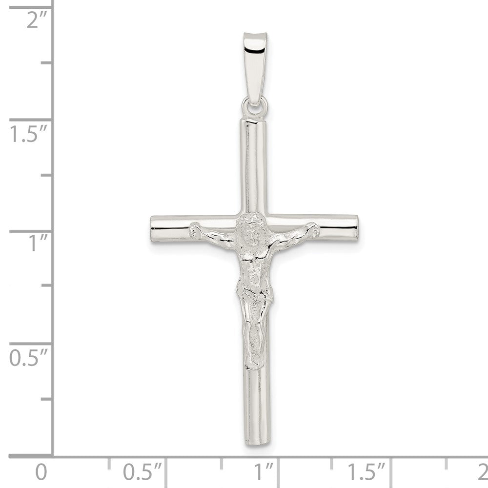FJC Finejewelers 925 Sterling Silver Polished Large Hollow Crucifix Charm 46 x 23 mm
