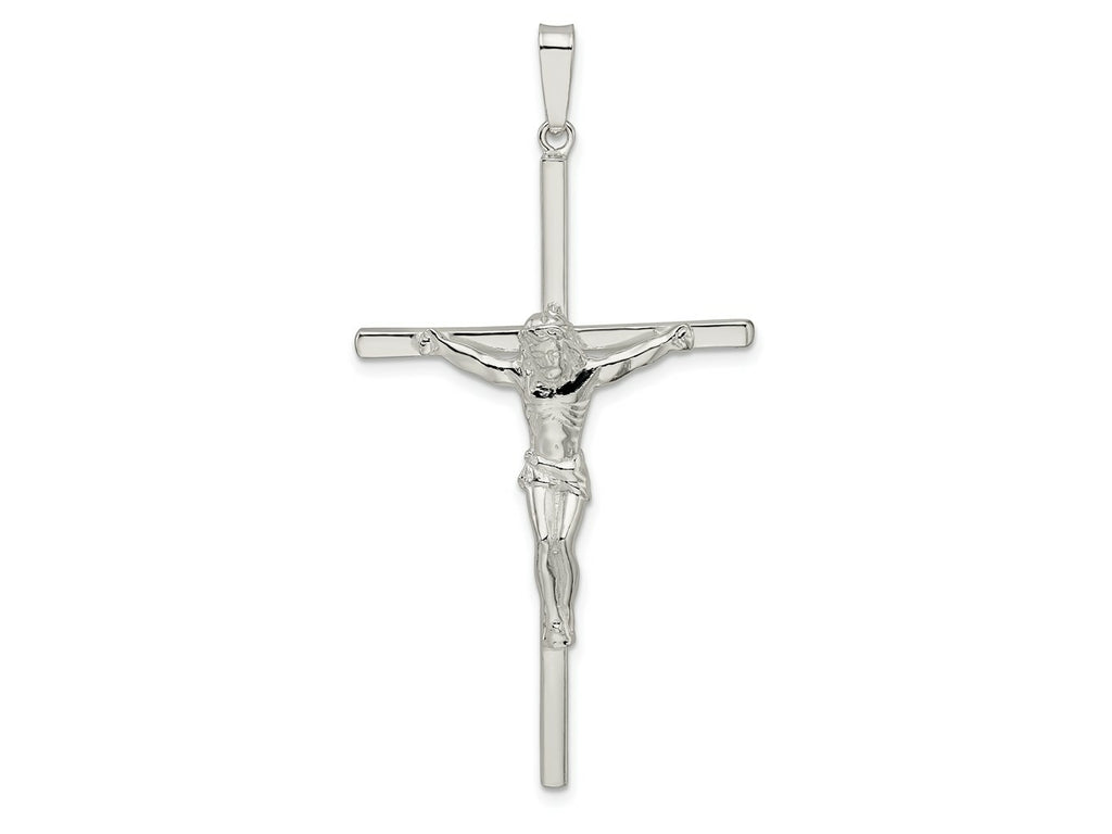 FJC Finejewelers 925 Sterling Silver Polished Large Hollow Crucifix Charm 58 x 30 mm