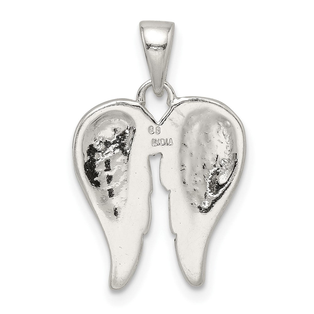 FJC Finejewelers 925 Sterling Silver Polished Angel Wings Charm 23 x 14 mm