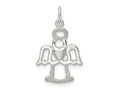 FJC Finejewelers 925 Sterling Silver Polished and Lasered Angel Charm 23 x 13 mm