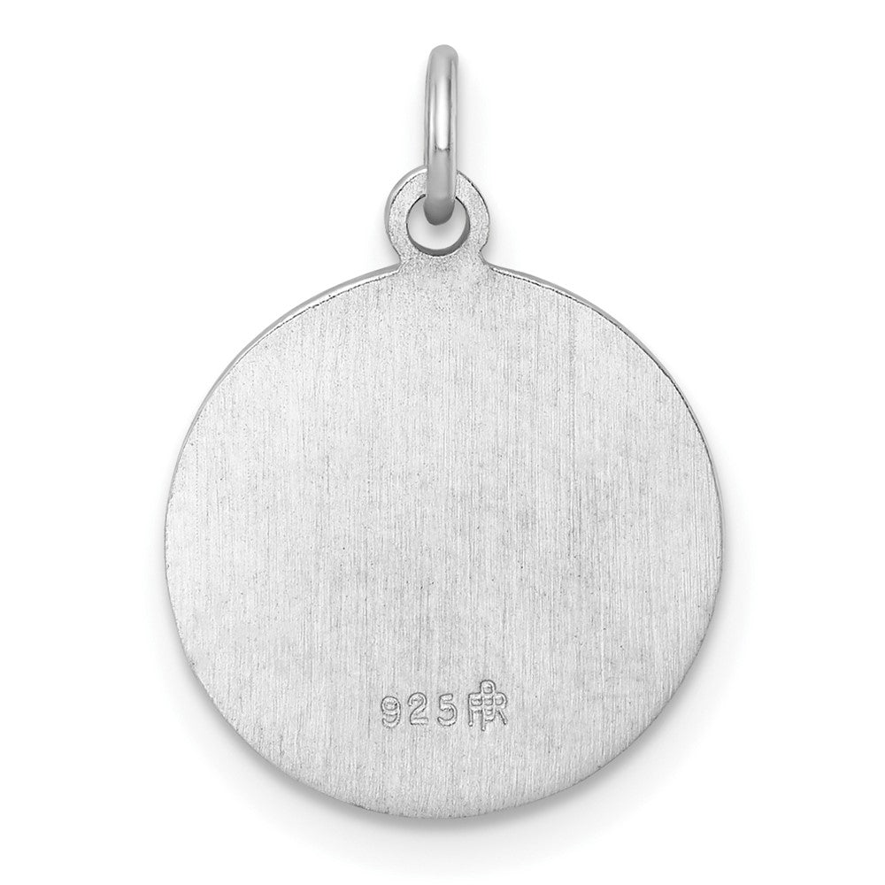 FJC Finejewelers 925 Sterling Silver Rhodium Plated Polished Solid 1st Holy Communion Charm 21 x 14 mm