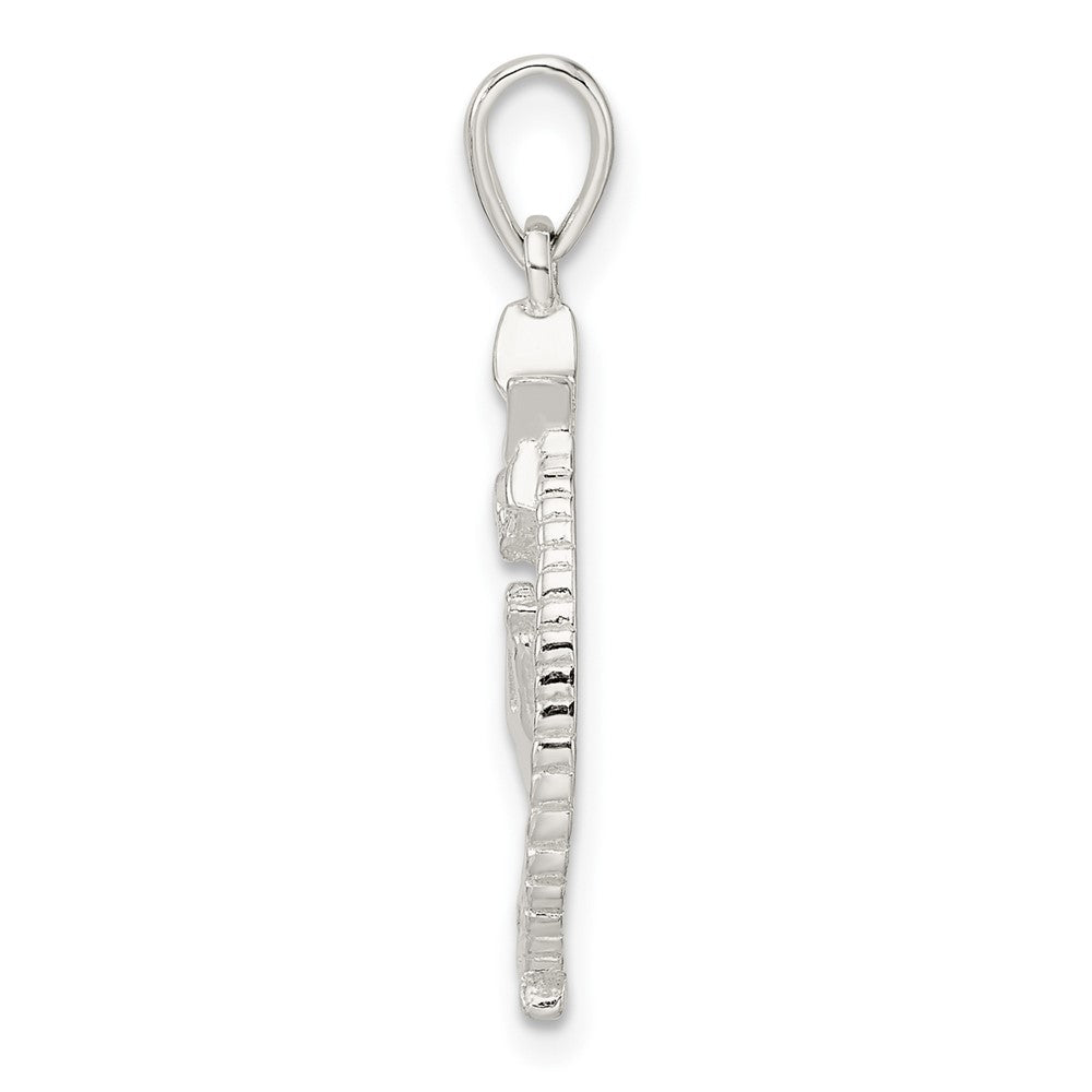 FJC Finejewelers 925 Sterling Silver Polished Star of David with Praying Hands Charm 28 x 12 mm