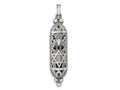 FJC Finejewelers 925 Sterling Silver Solid Antiqued Mezuzah Charm 42 x 8 mm