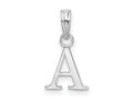 FJC Finejewelers 925 Sterling Silver Rhodium Plated Polished Block Initial -A- Charm