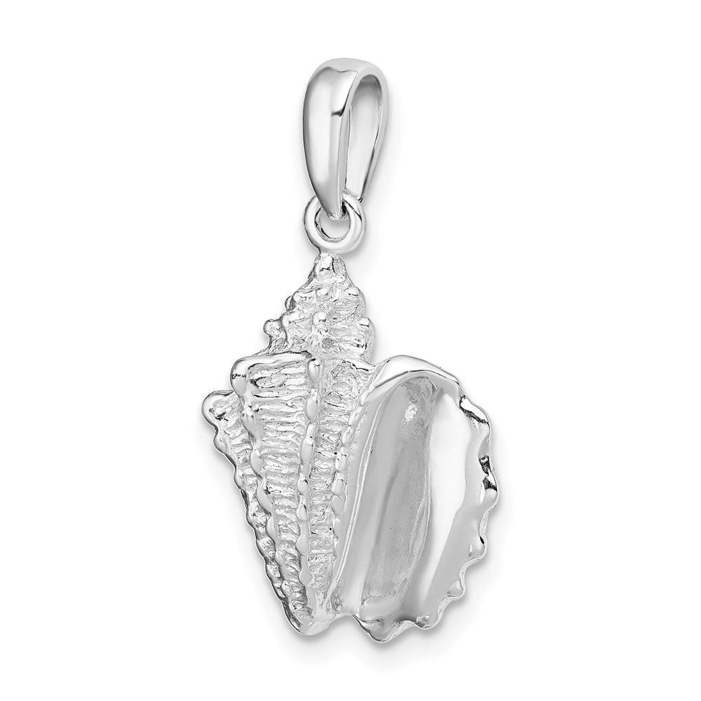 FJC Finejewelers 925 Sterling Silver Rhodium Plated Polished Conch Shell Charm 26 x 14 mm