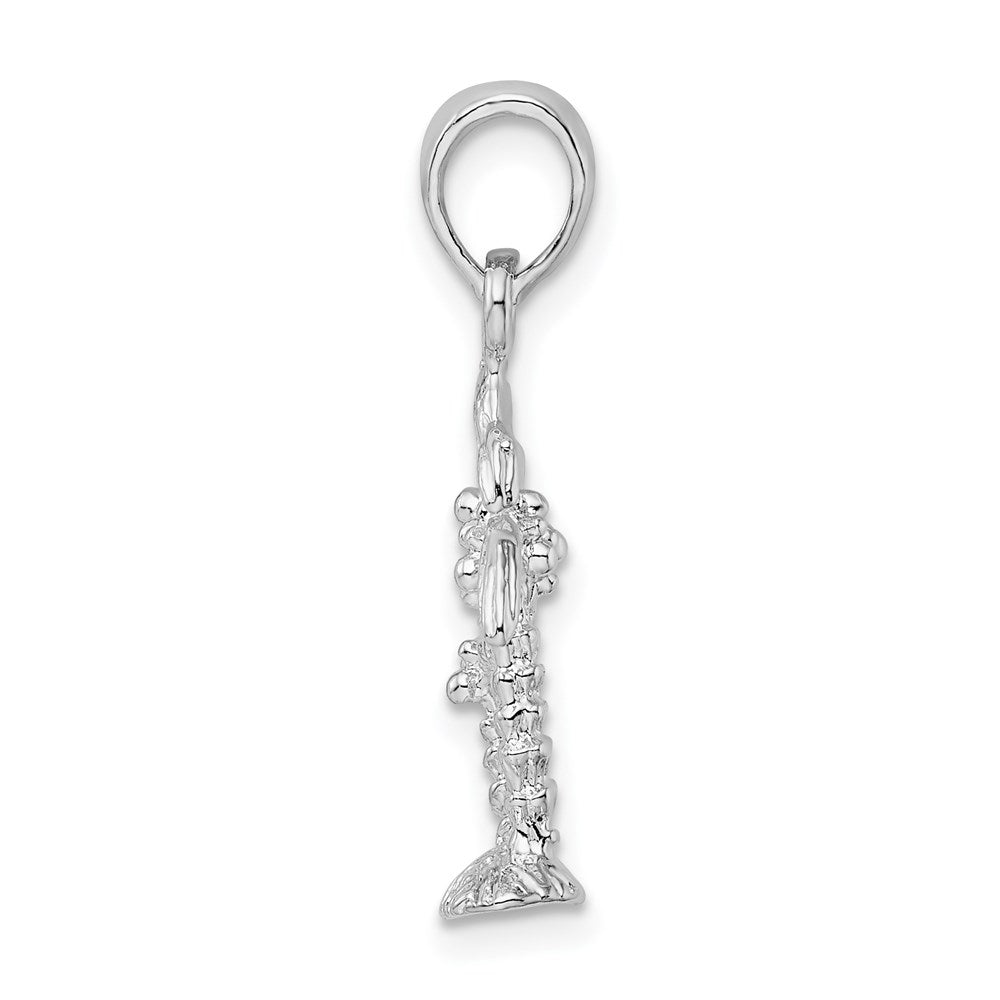 FJC Finejewelers 925 Sterling Silver Polished/Textured 3D Two Palm Trees Charm 25 x 12 mm
