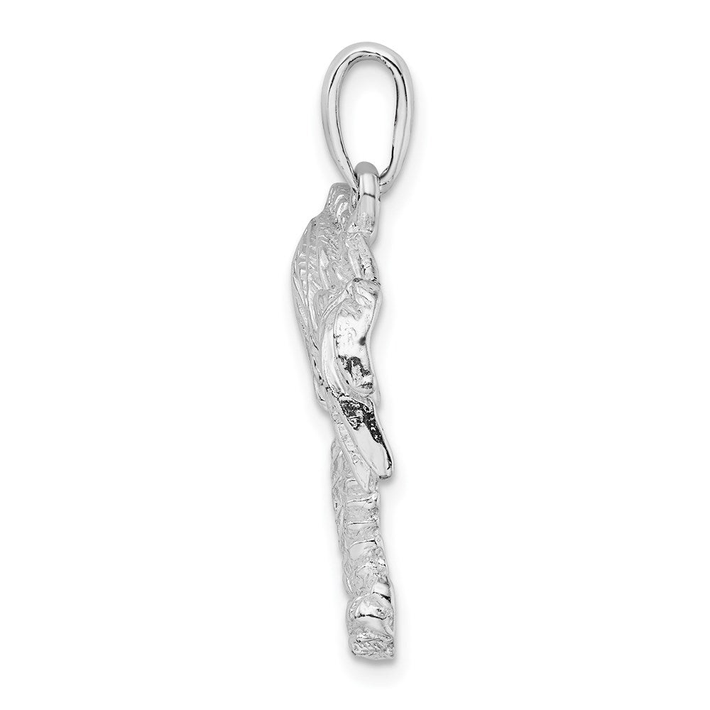 FJC Finejewelers 925 Sterling Silver Rhodium Plated Polished Two Palm Trees Charm 29 x 21 mm