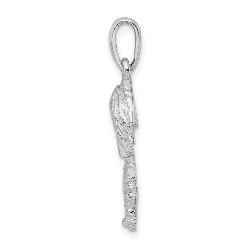 FJC Finejewelers 925 Sterling Silver Rhodium Plated Polished Palm Tree Charm 29 x 12 mm