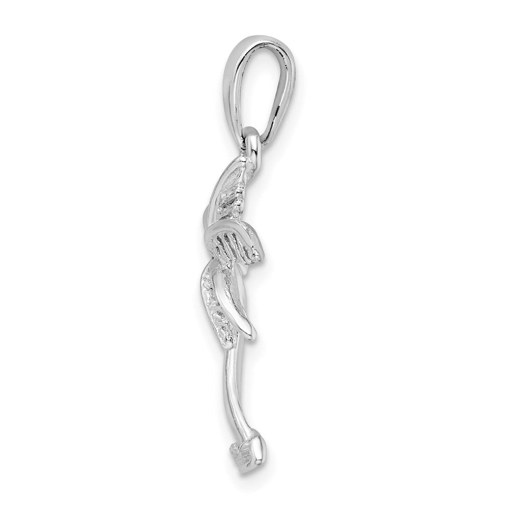 FJC Finejewelers 925 Sterling Silver Rhodium Plated Polished Palm Tree Charm 26 x 16 mm