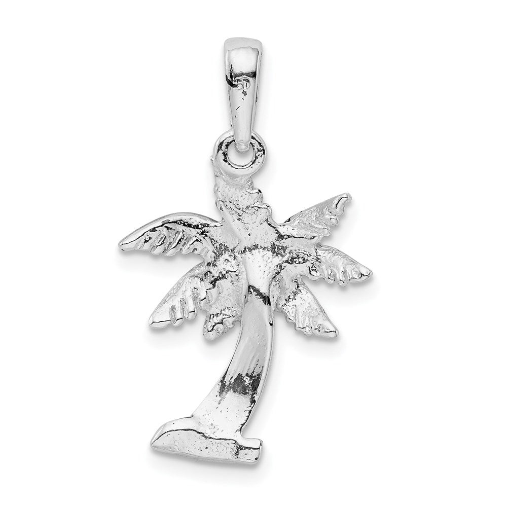 FJC Finejewelers 925 Sterling Silver Rhodium Plated Polished Palm Tree Charm 26 x 16 mm