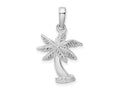 FJC Finejewelers 925 Sterling Silver Rhodium Plated Polished Palm Tree Charm 26 x 16 mm
