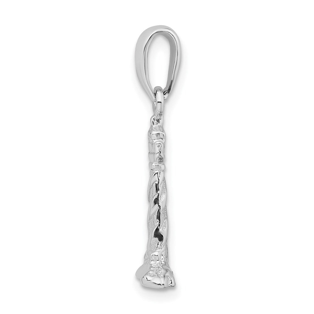 FJC Finejewelers 925 Sterling Silver Polished 3D Cape Hatteras Lighthouse Charm 24 x 9 mm