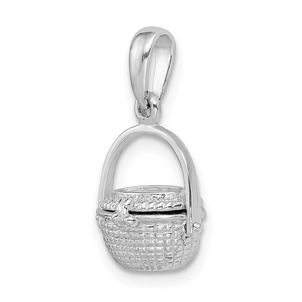 FJC Finejewelers 925 Sterling Silver 3D Moveable Nantucket Basket Charm 20 x 11 mm