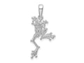 FJC Finejewelers 925 Sterling Silver Rhodium Plated Polished Jumping Frog Charm 30 x 14 mm