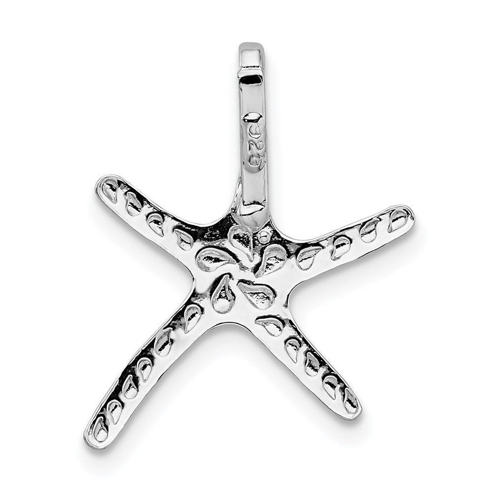 FJC Finejewelers 925 Sterling Silver Rhodium Plated Polished Dancing Starfish Slide 19 x 15 mm