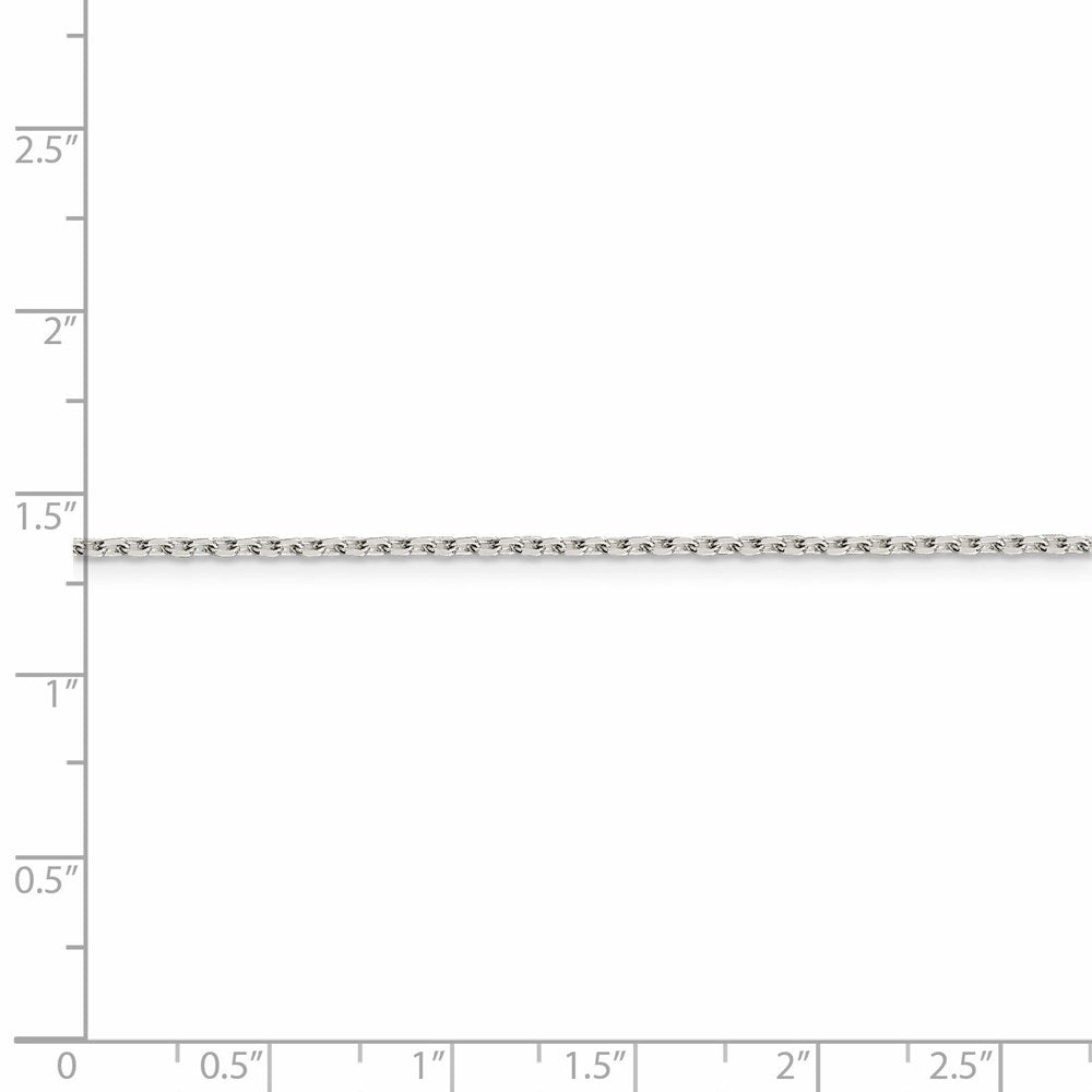 FJC Finejewelers 925 Sterling Silver Beveled Oval Cable Chain 20 Inches x 1.5 mm