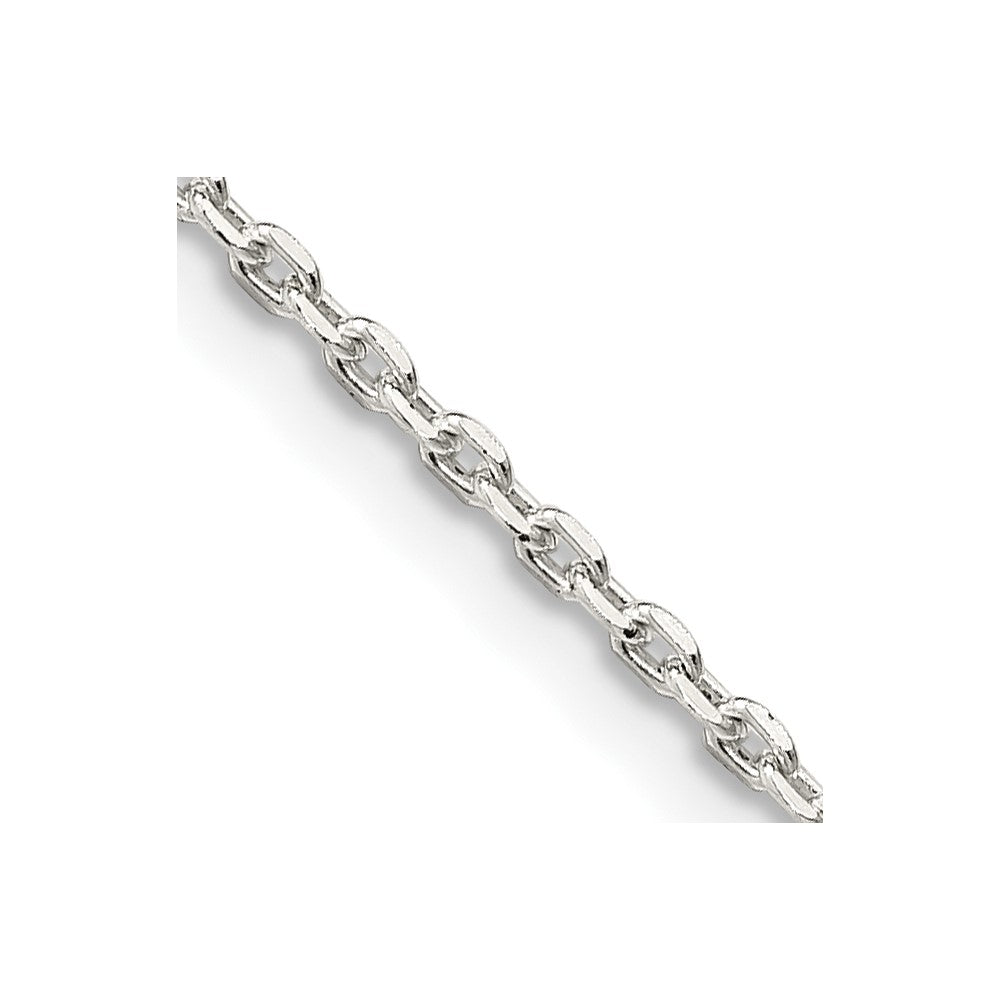 FJC Finejewelers 925 Sterling Silver Beveled Oval Cable Chain 30 Inches x 1.5 mm