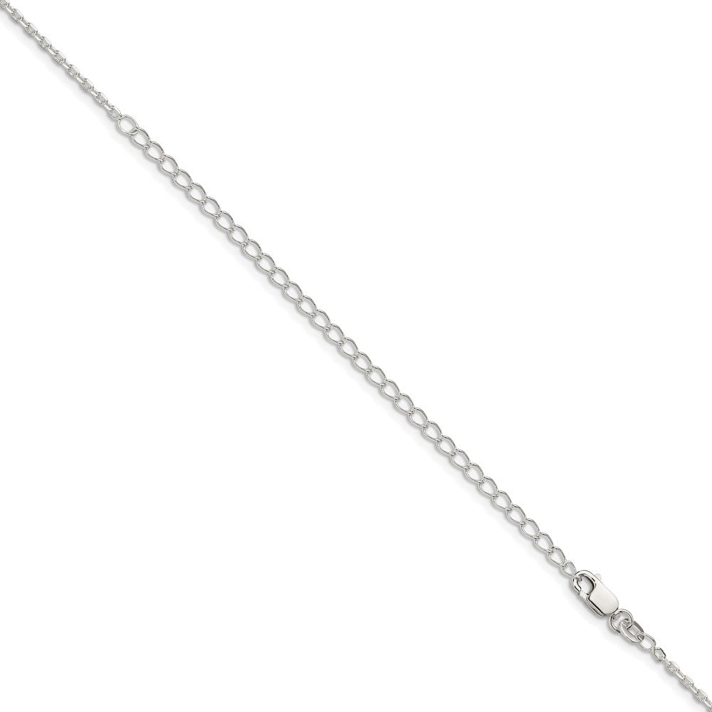 FJC Finejewelers 925 Sterling Silver Beveled Oval Cable Chain with 4in ext. 22 Inches x 1.5 mm